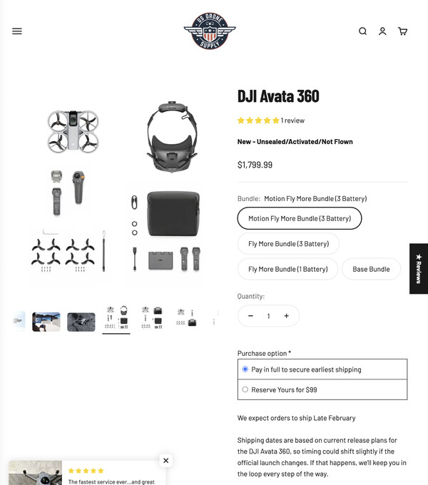 (Source : US Drone Supply)