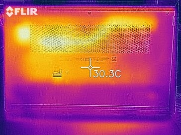 Carte thermique en fonctionnement à vide - bas