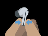 Un dessin officiel de la rumeur du Galaxy Buds3 Pro. (Source de l'image : Android Authority)