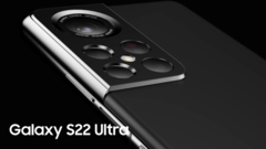 Un nouveau rendu de Galaxy S22 Ultra. (Source : LetsGoDigital)