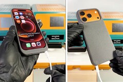 Cette housse de protection offre à l'iPhone 17 Pro Apple une connexion Lightning.