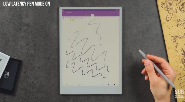 Un mode stylet à faible latence permet d'utiliser le stylet sur Android.