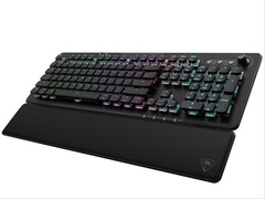 Clavier de jeu mécanique Turtle Beach Vulcan II XP Air avec son repose-poignet souple amovible.