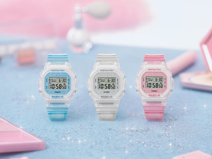 De gauche à droite : les montres Casio G-Shock BGD565GC-2, BGD565GC-7 et BGD565GC-4. (Source de l'image : Casio)