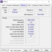 CPU-Z - Mémoire