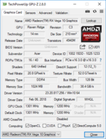 Acer Swift 3 - GPU-Z.