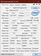 ThinkPad P73 - GPU-Z Intel UHD Graphics 630.