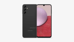 Un rendu de &quot;2023 Galaxy A&quot;. (Source : OnLeaks x GizNext)