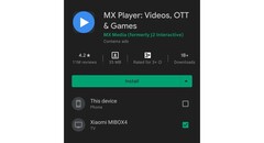 Une mise à jour de l'écran d'installation de l'application Android. (Source : Reddit)
