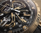 Le chronographe Roger Dubuis Excalibur Spider Flyback (photo) possède une couronne en or rose avec un anneau laqué qui suit l'ensemble de la palette de couleurs. (Images source : Roger Dubuis)