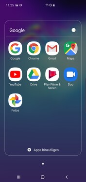 Samsung Galaxy S10 5G - Applis Google préinstallées.