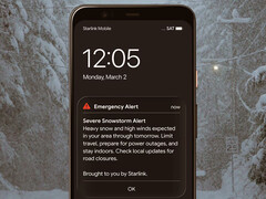 Alerte d’urgence Starlink Mobile