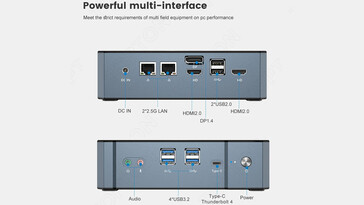 TOPTON V700 Ports E/S