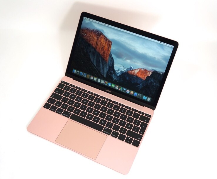 Apple macBook 12 pouces présenté en couleur or rose (Image source : Notebookcheck)