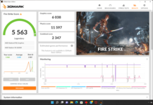 3DMark Fire Strike - mode batterie