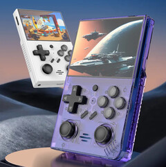 Le R35 Plus ressemble aux récents modèles RG35XX d'Anbernic, mais avec une paire de joysticks. (Source de l'image : SZDiiER)