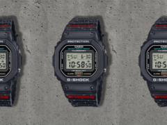 La montre Casio G-Shock x Offspring DW-5600 (photo) porte la mention &quot;Offspring&quot; en rouge sur le bracelet (source : Offspring sur Instagram)