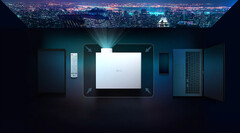 Le ProBeam DBF510P contient de nombreux ports et peut créer des images jusqu'à 300 pouces. (Image source : LG)