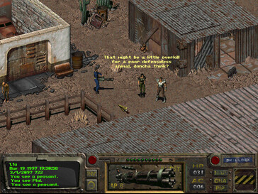 Photo : une capture d'écran du jeu Fallout : un jeu de rôle post-nucléaire.