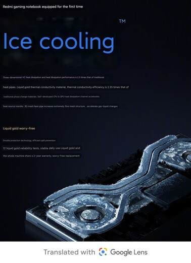 Système Ice Cooling (Image source : Redmi)
