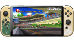 La Nintendo Switch testée, extrêmement overclockée, dispose également d'une mémoire vive de 8 Go (Source de l'image : Nintendo et Naga - édité)