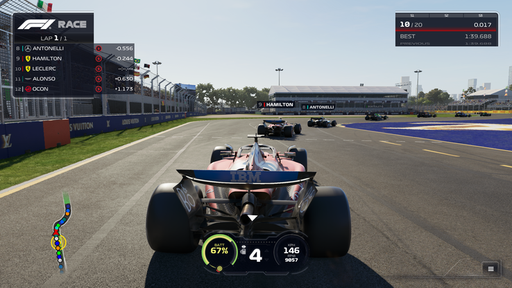 F1 25 avec Path Tracing désactivé (image source : Anil Ganti, Notebookcheck)