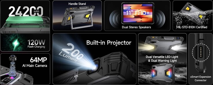 Spécifications de l'Ulefone Armor Pad 5 Ultra (Image source : Ulefone)