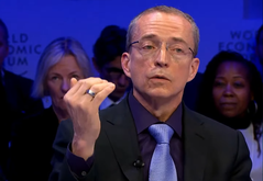 Pat Gelsinger, PDG d'Intel, au WEF (Image Source : CNBC)