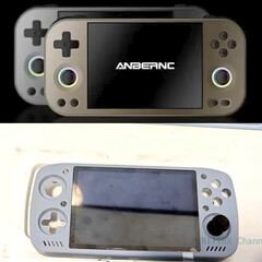 Le RG477M et le KT-R1S de haut en bas (Source de l'image : via Joey's Retro Handhelds & Nittrx)