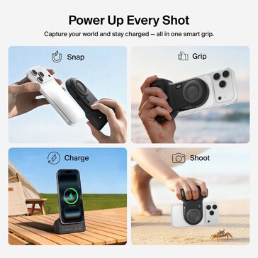 La poignée peut également être utilisée comme support (Source de l'image : Belkin)