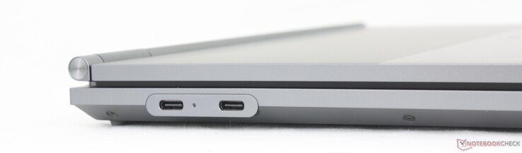 Gauche : USB-C Thunderbolt 4 avec DisplayPort 2.1 + Power Delivery, casque 3,5 mm