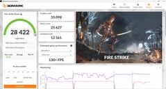 3DMark Fire Strike en mode Full Speed