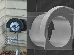 Sur la photo, une image IRL de l&#039;exclu à sens unique (à gauche), et un rendu de conception de la même chose (à droite). (Source de l&#039;image : u/Chronus88 via r/3Dprinting)