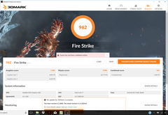 Spectre x360 13t - 3DMark Fire Strike.