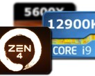 Le Zen 4 ES d'AMD a montré des gains par rapport au i9-12900K tout en soufflant le Ryzen 5 5600X. (Image source : UserBenchmark/AMD - édité)