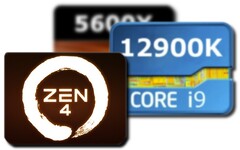Le Zen 4 ES d&#039;AMD a montré des gains par rapport au i9-12900K tout en soufflant le Ryzen 5 5600X. (Image source : UserBenchmark/AMD - édité)
