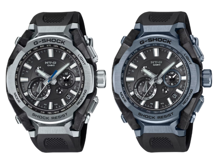 Le Casio MTG-B4000-1A (à gauche) et le MTG-B4000-1A2 (à droite). (Source de l'image : Casio)