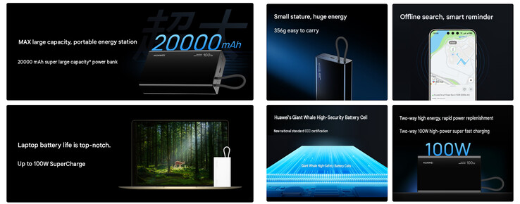 Principaux atouts de la batterie externe de 20,000mAh (traduction automatique)