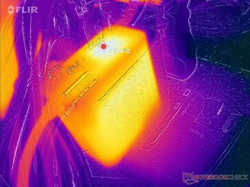 L'adaptateur CA peut atteindre plus de 43°C en cas d'utilisation prolongée de charges exigeantes