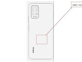 La note 8 d'Infinix sous forme schématique. (Source : FCC)
