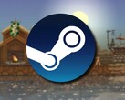 Une image représentant le logo Steam et le jeu Kingdom: New Lands, actuellement proposé avec une réduction de 90 %.