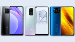 Les variantes mondiales et européennes des Xiaomi Mi 10T Lite, Redmi Note 9, et POCO X3 NFC devraient obtenir la mise à jour MIUI 12.5 prochainement. (Image source : Xiaomi - édité)