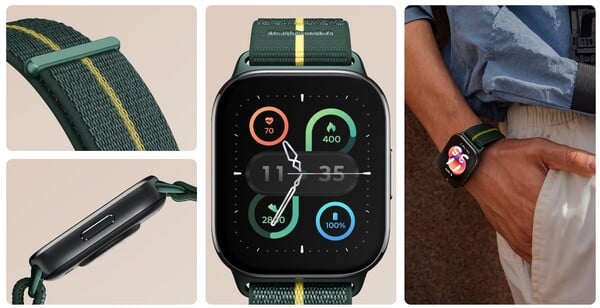 La Moto Watch Fit est dotée d'un bracelet remplaçable de 22 mm (Source : Motorola)