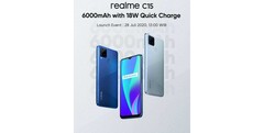 Le teaser du lancement du Realme C15. (Source : Realme)