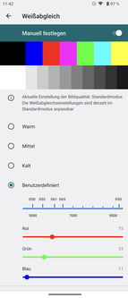 Paramètres du Sony Xperia 1 V