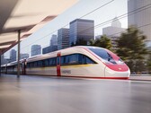 Rendu d'une rame Vinspeed par Siemens Mobility. Le train utilisera la plate-forme Velaro Novo