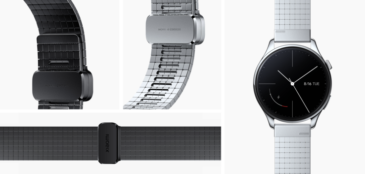 La Xiaomi Watch 5 est proposée en option avec un bracelet en titane imprimé en 3D.