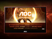 L'AOC GAMING 16G3 est disponible en noir et en rouge. (Source de l'image : AOC)