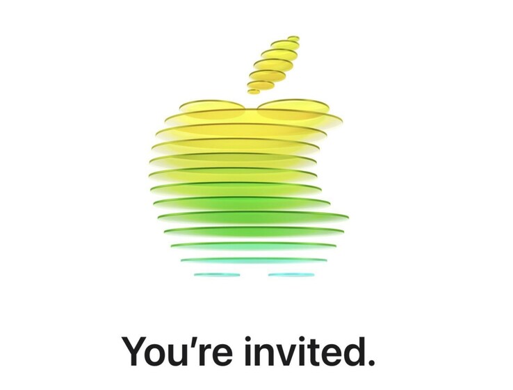 Applele graphisme de l'invitation a apparemment révélé les couleurs du prochain MacBook à bas prix.