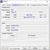 Acer Swift 5 Sneak Peek - Cpu-Z : carte-mère.